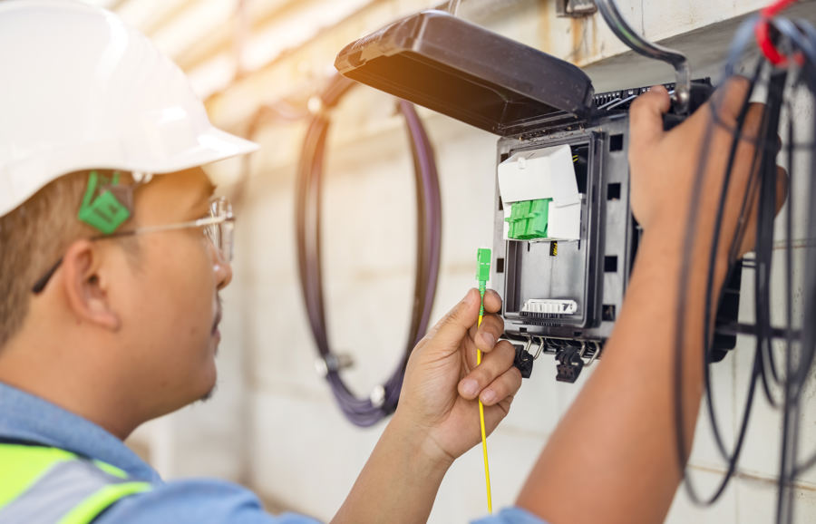 Fiber Internet installation